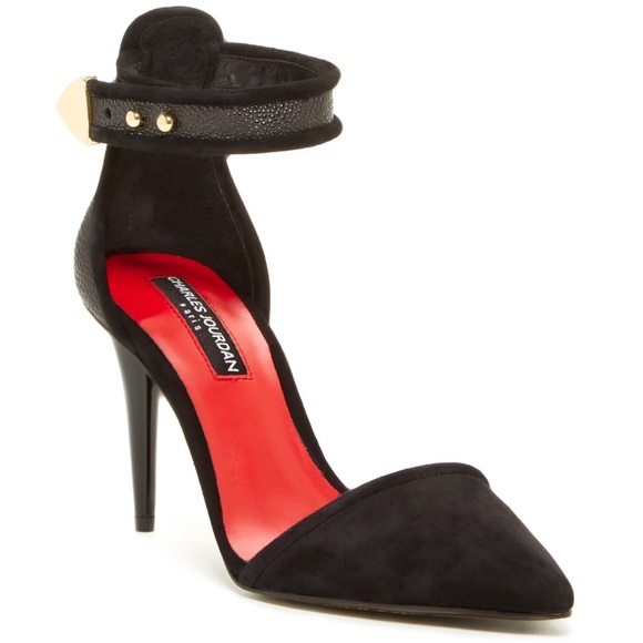 Charles Jourdan black suede pumps - Picture 6 of 6